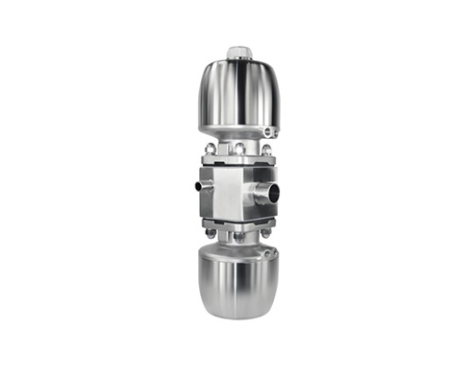 Válvula de diafragma multiportas modelo M-32E em aço inox 316L para controle de fluxo em sistemas sanitários de alta complexidade