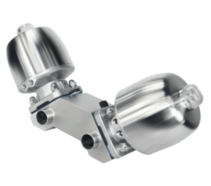 Válvula de diafragma multiportas modelo M-32A em aço inox 316L para manifolds de distribuição em sistemas sanitários críticos