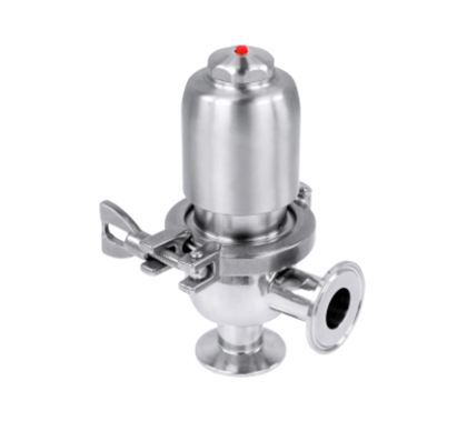Válvula de diafragma radial série PX-RDV-B em aço inox 316L para dosagem e controle de fluxo sanitário