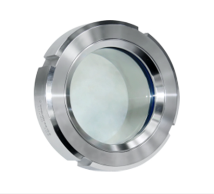 Visor macho de inspeção sanitário em aço inox 316L para monitoramento visual de processos industriais