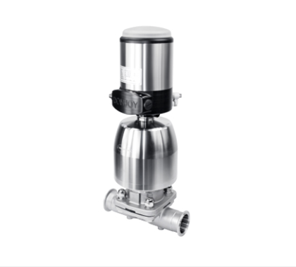 Válvula de diafragma em aço inox 316L para controle proporcional e regulação precisa de fluxo em sistemas sanitários