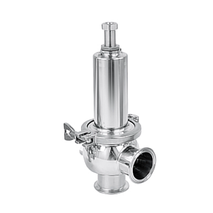 Válvula de proteção de enchimento sanitária em aço inox 316L, sistema anti-transbordamento para tanques industriais de alimentos e bebidas
