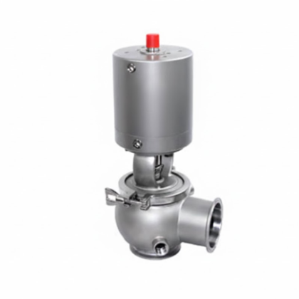 Válvula globo em aço inox 316L com camisa de aquecimento (jaquetada) para controle de temperatura de fluidos viscosos
