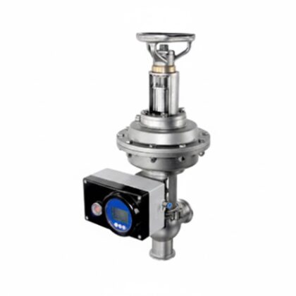 Válvula de controle proporcional pneumática com posicionador inteligente para automação e precisão em processos industriais