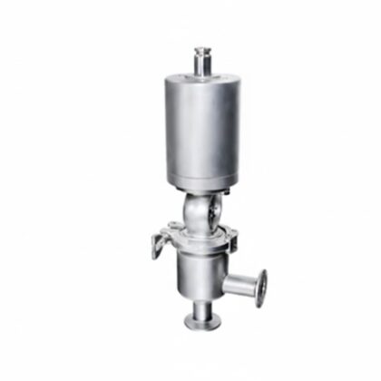 Válvula de desvio com tecnologia de diafragma asséptico em aço inox 316L para processos farmacêuticos e biotecnológicos