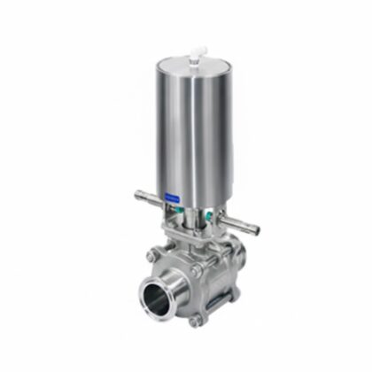 Válvula de esfera em aço inox 316L com tecnologia sem retenção e assento cavity filler para processos industriais limpos