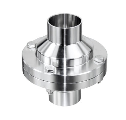 Válvula de retenção sanitária flangeada em aço inox 316L série PX-CV-FLANGE para indústrias de bebidas e processos químicos