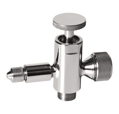 Válvula para visor de nível e amostragem em aço inoxidável série PX-LVL-GAUGE para tanques sanitários e industriais