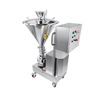 Bomba misturadora e incorporadora de sólidos e líquidos em aço inox, com funil para adição de pós, série PX-MIX da Pronex