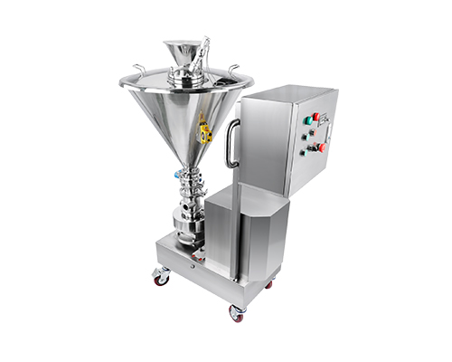 Bomba misturadora e incorporadora de sólidos e líquidos em aço inox, com funil para adição de pós, série PX-MIX da Pronex
