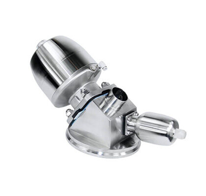 Válvula de diafragma multicanal em bloco de aço inox 316L para fundo de tanque com 3 portas série MG-32B