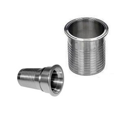 Espigão de mangueira tipo clamp em aço inox série PX-CHF para conexão de mangueiras em tubulações sanitárias
