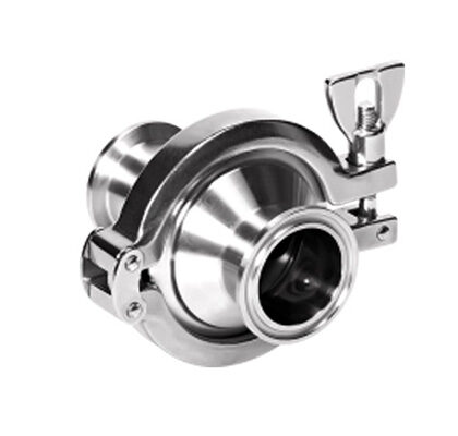 Válvula de retenção sanitária de grande porte em aço inox 316L série PX-CV-MAX para tubulações de até 12 polegadas